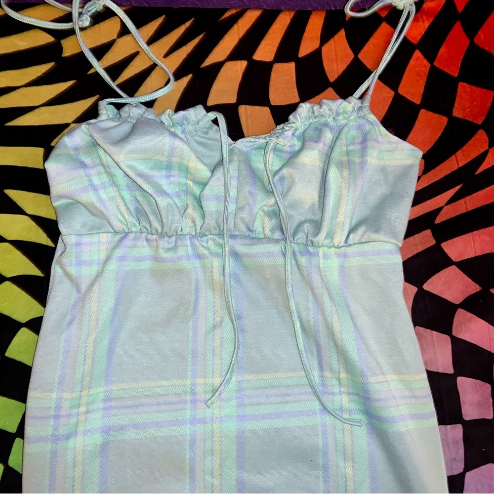 Plaid Mint Dress